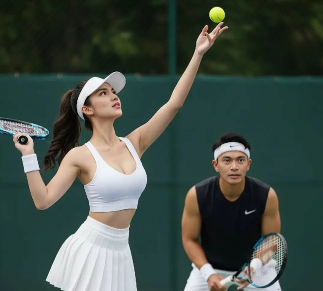 Olahraga tenis. [Instagram]